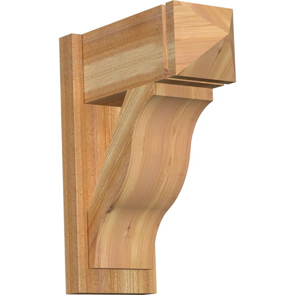 Ekena Millwork Funston Rough Sawn Arts and Crafts Outlooker, Western Red Cedar, 8"W x 18"D x 22"H OUT08X18X22FST03RWR - main